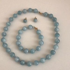 Chalcedony necklace/bracelet/earrings